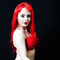 Lady in red
