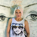 Between the eyes of Marylin