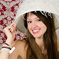 Braut mit Hut
