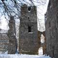 Innenhof im Schnee