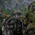 An der Basteibrücke in der Sächsischen Schweiz