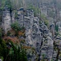 An der Basteibrücke in der Sächsischen Schweiz