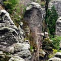 An der Basteibrücke in der Sächsischen Schweiz