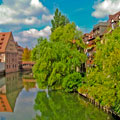 Sommer an der Pegnitz in Nürnberg