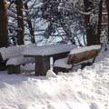 Winterlicher Rastplatz